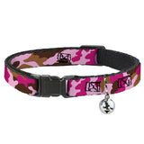 Cat Collar Breakaway - Camo Pink