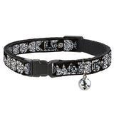 Cat Collar Breakaway - BUCKLE-DOWN Shapes Black Camo White Black