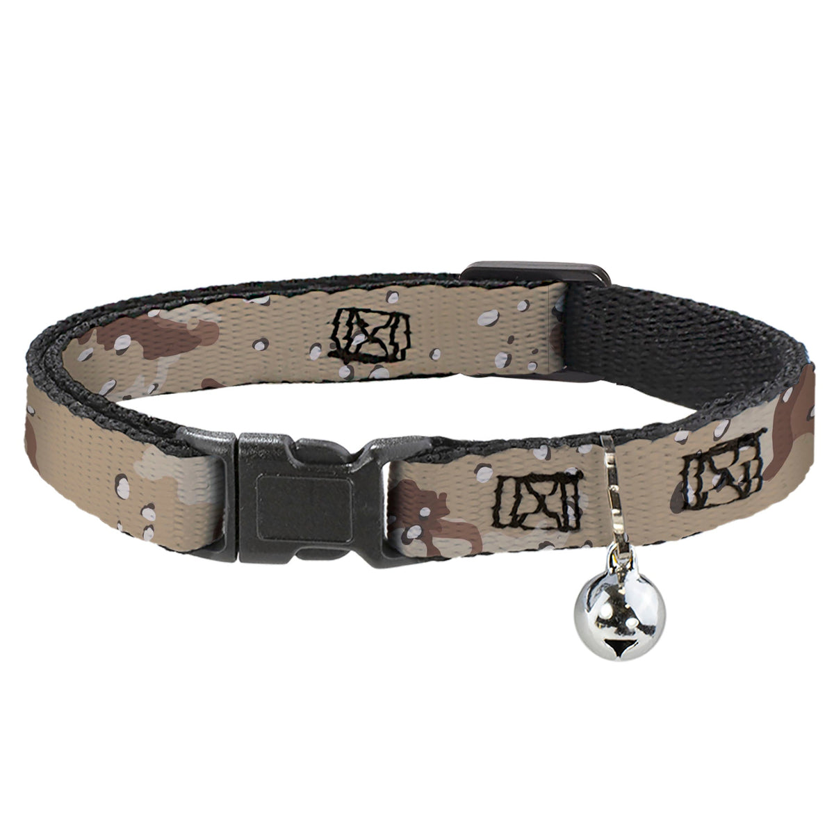 Cat Collar Breakaway - Desert Camo Tans Browns - Buckle-Down - Flyclothing LLC