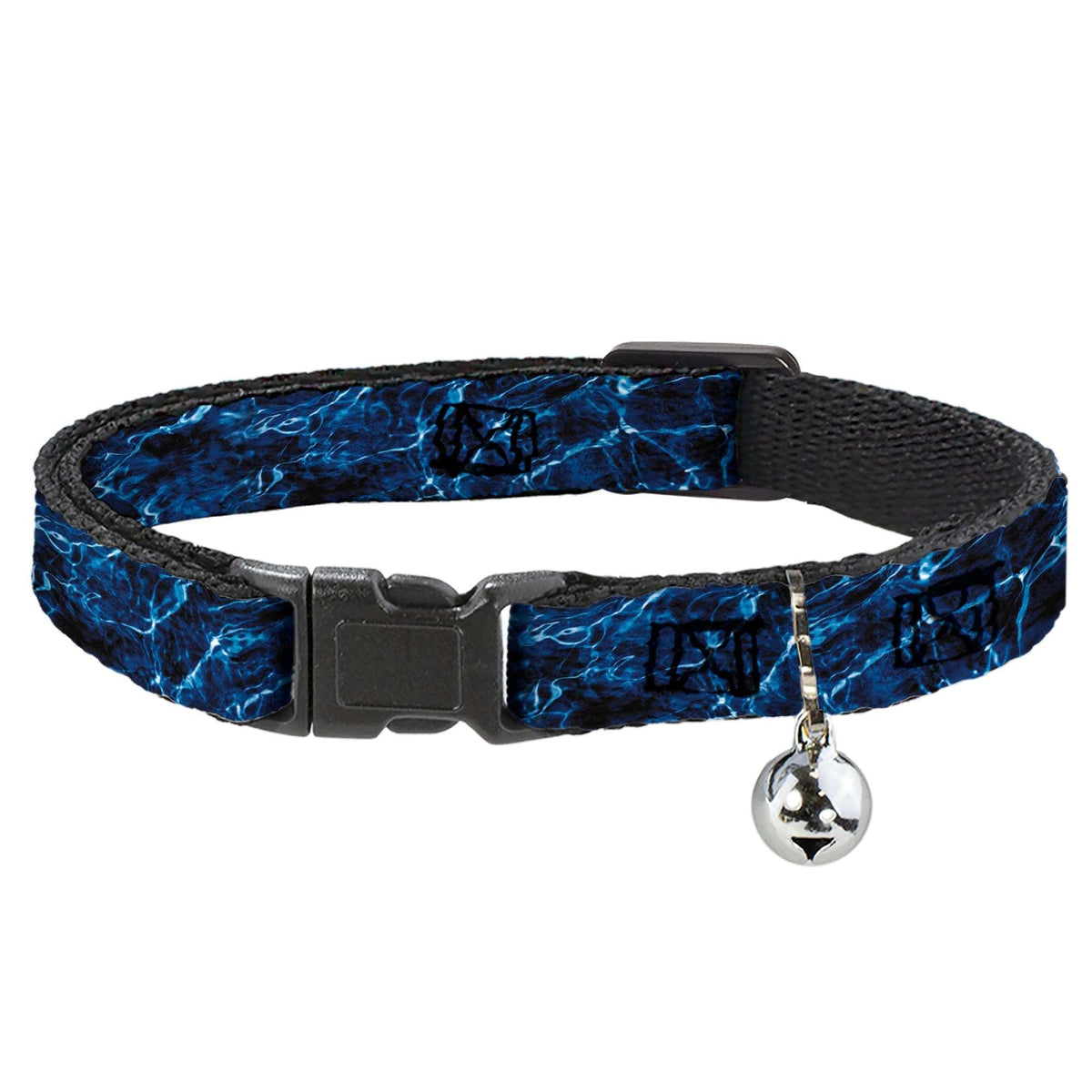 Cat Collar Breakaway - Mossy Oak Elements Marlin Agua Camo Blue - Buckle-Down - Flyclothing LLC