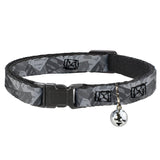 Cat Collar Breakaway - Superman Shield Camouflage Grays - Buckle-Down - Flyclothing LLC