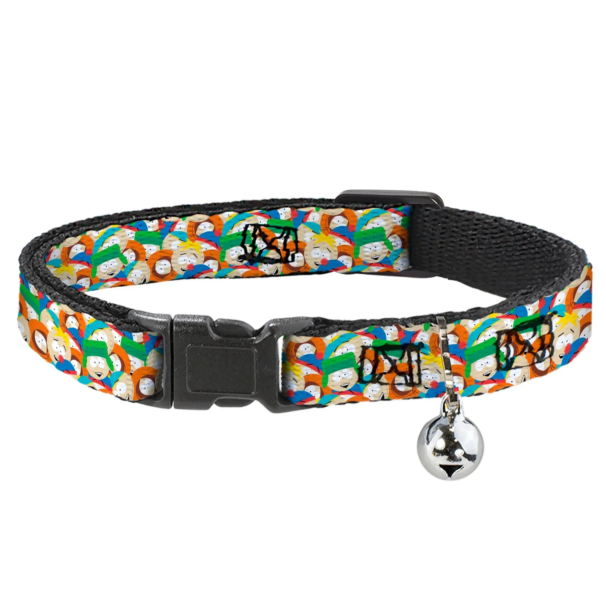 Breakaway Cat Collar with Bell - South Park Boys Expressions Stacked - Buckle-Down - Flyclothing LLC