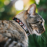 Cat Collar Breakaway - Gremlins GIZMO Poses Rules Blocks Red Greens Grays White