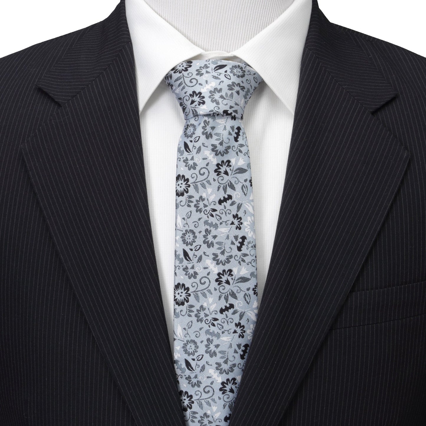 DC Batman Patterned Floral Blue Men's Tie - Cufflinks.com - Flyclothing LLC