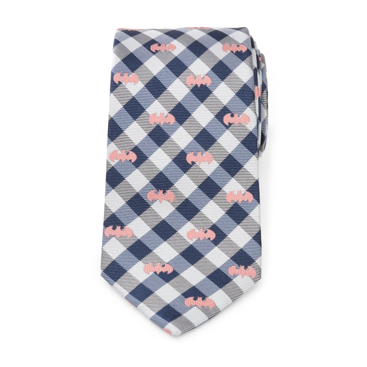 DC Batman Plaid Navy Men's Tie - Cufflinks.com - Flyclothing LLC