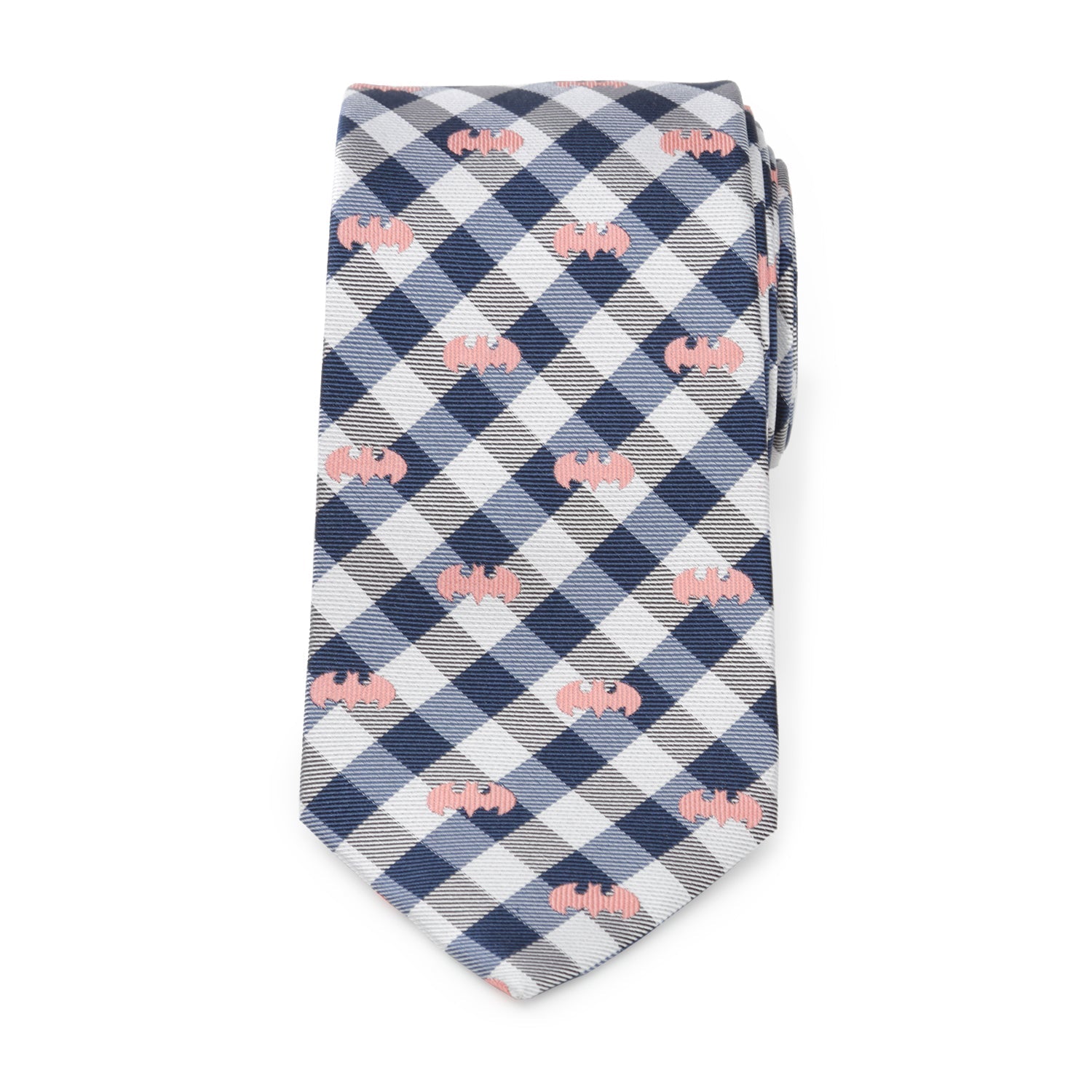 DC Batman Plaid Navy Men's Tie - Cufflinks.com - Flyclothing LLC