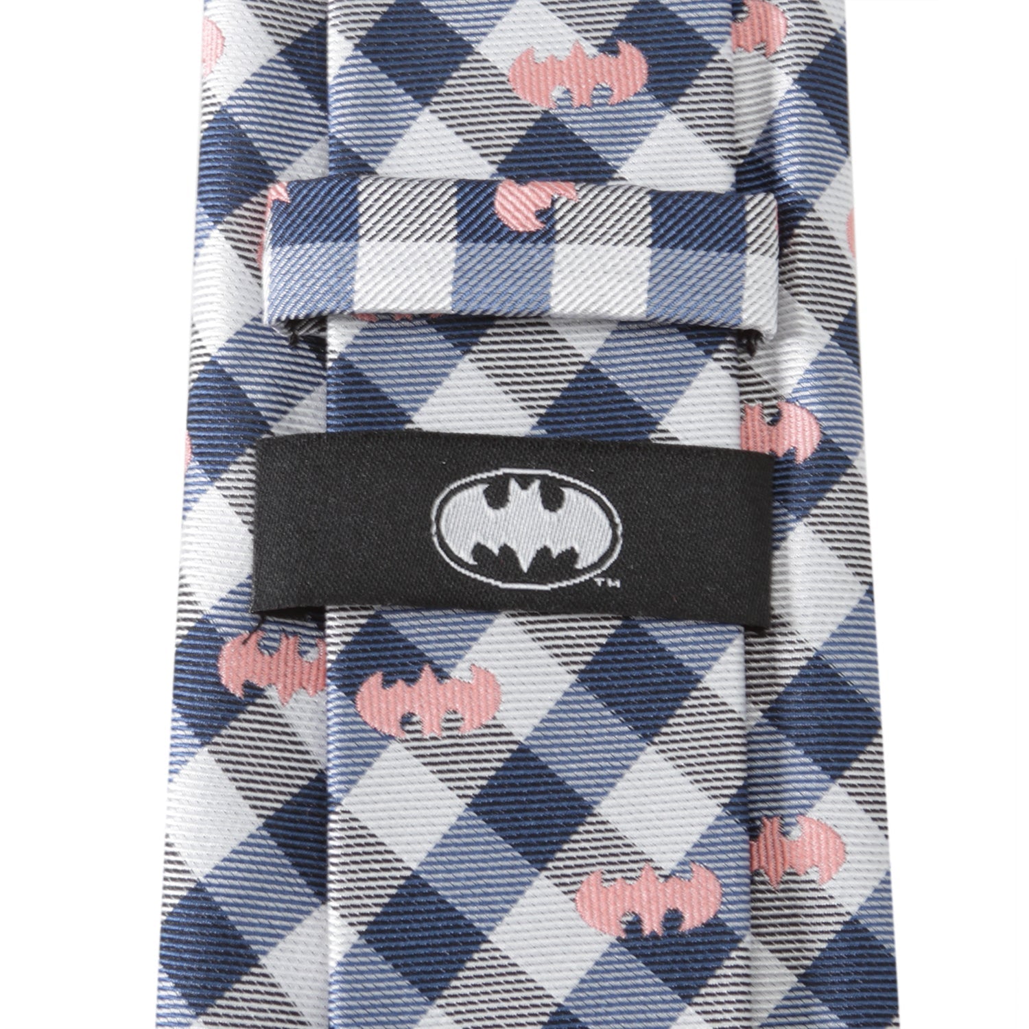 DC Batman Plaid Navy Men's Tie - Cufflinks.com - Flyclothing LLC
