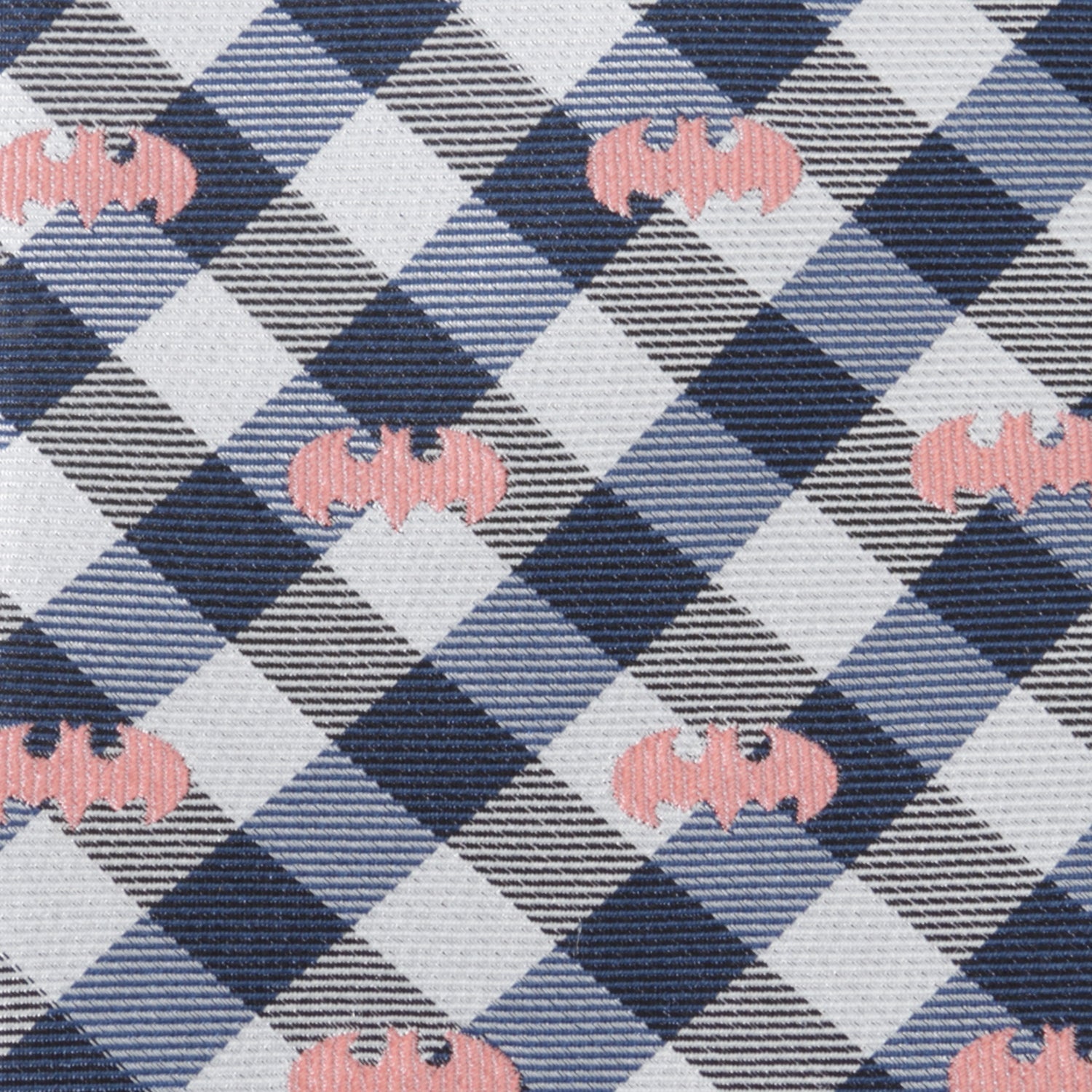 DC Batman Plaid Navy Men's Tie - Cufflinks.com - Flyclothing LLC
