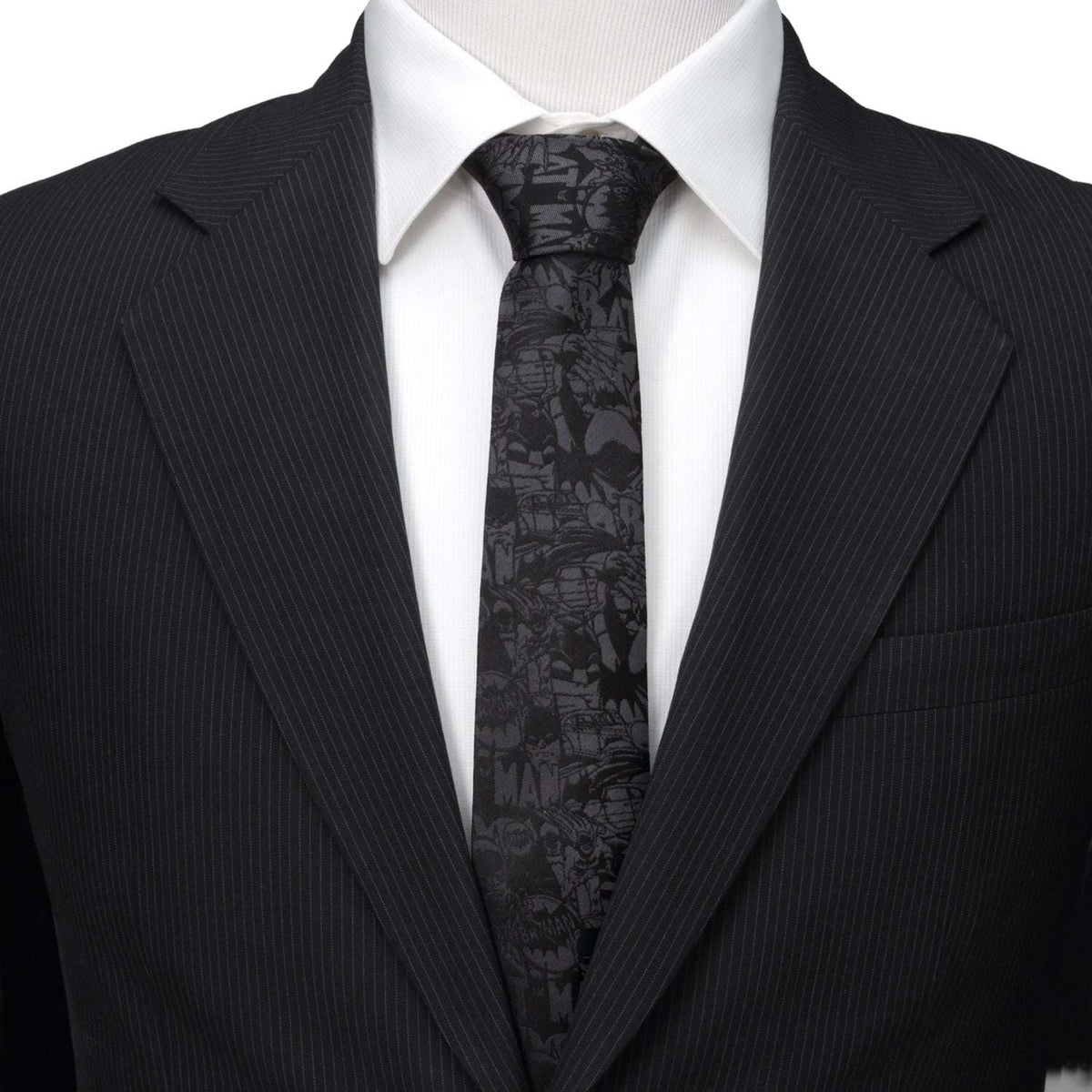 DC Batman Comic Black Tie - Cufflinks.com - Flyclothing LLC