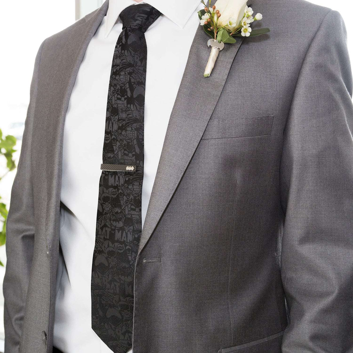 DC Batman Comic Black Tie - Cufflinks.com - Flyclothing LLC