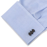 DC Batman Stainless Steel Carbon Fiber Cufflinks - Cufflinks.com - Flyclothing LLC