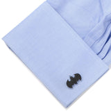 DC Batman Stainless Steel Black Pave Crystal Cufflinks - Cufflinks.com - Flyclothing LLC