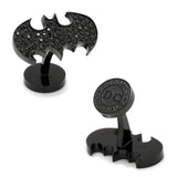 DC Batman Stainless Steel Black Pave Crystal Cufflinks - Cufflinks.com - Flyclothing LLC