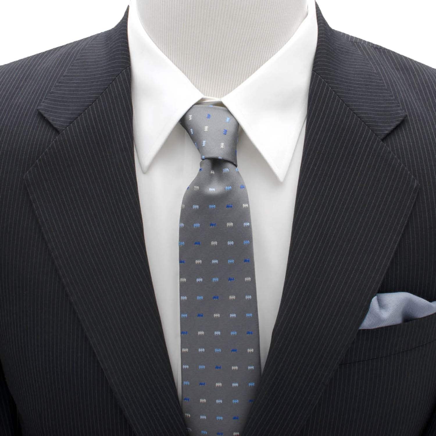 DC Batman Icon Gray Mens Tie - Cufflinks.com - Flyclothing LLC