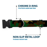 Plastic Clip Collar - Camo Olive