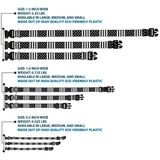 Plastic Clip Collar - American Flag CLOSE-UP Black/White - Buckle-Down - Flyclothing LLC