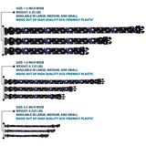 Plastic Clip Collar - American Flag Vivid Stars Blue/White - Buckle-Down - Flyclothing LLC