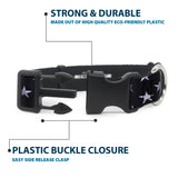 Plastic Clip Collar - American Flag Vivid Stars Blue/White - Buckle-Down - Flyclothing LLC