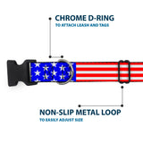 Plastic Clip Collar - Americana Stars & Stripes3 Red/White/Blue - Buckle-Down - Flyclothing LLC