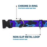 Plastic Clip Collar - Camo Blue - Buckle-Down - Flyclothing LLC