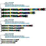 Plastic Clip Collar - Camo Multi Neon
