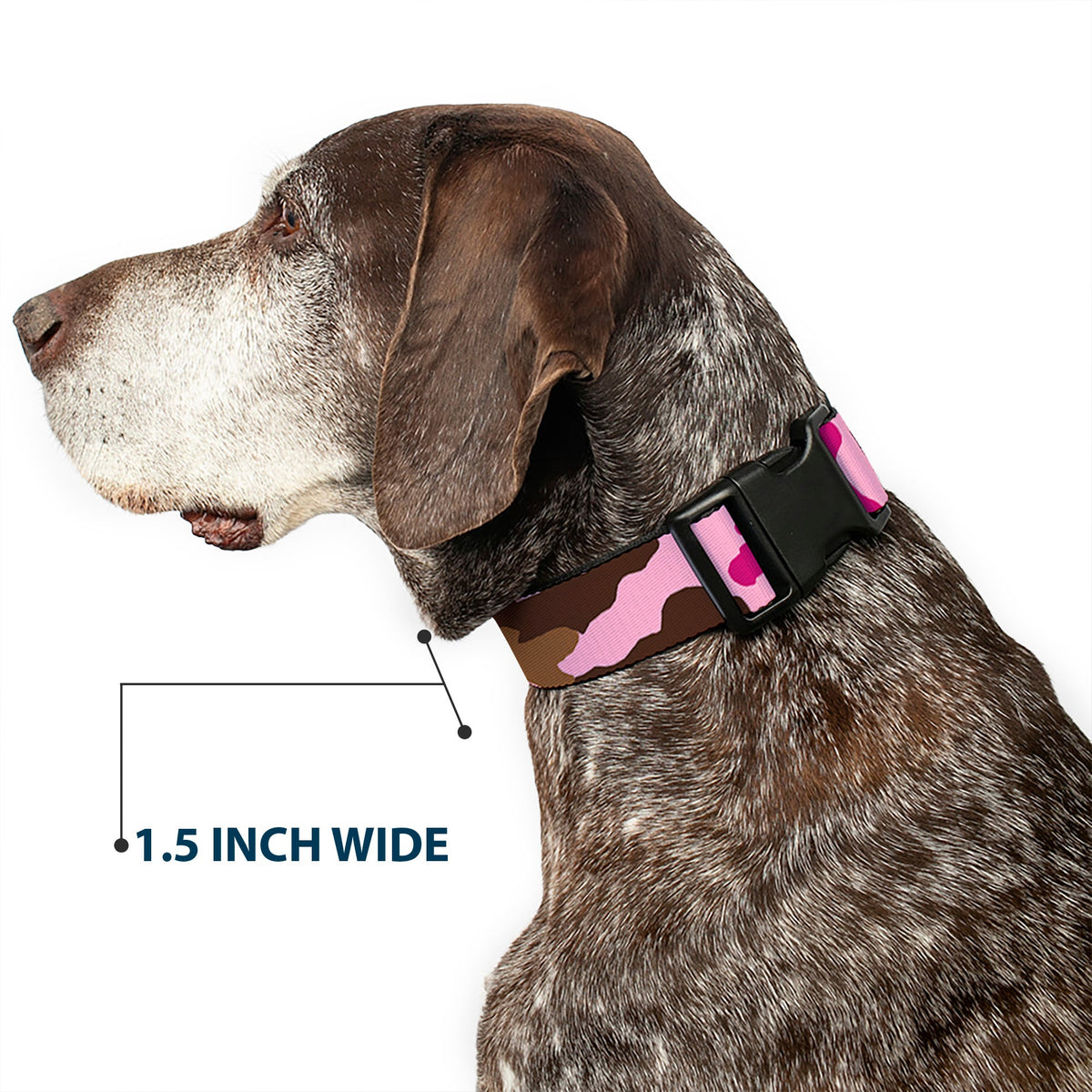 Plastic Clip Collar - Camo Pink