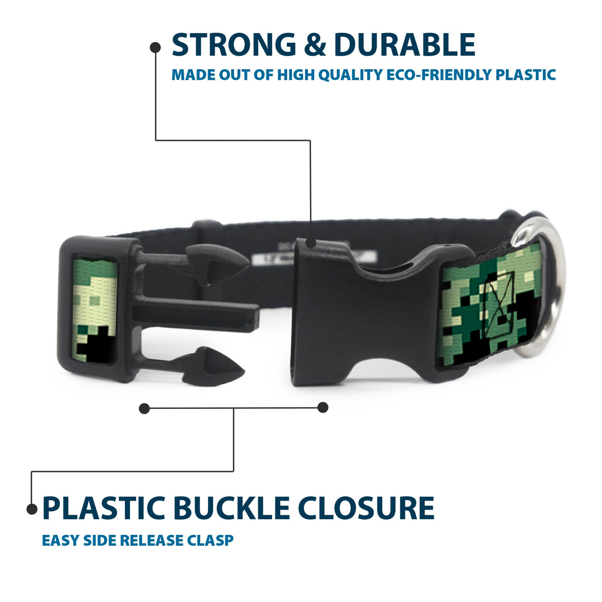Plastic Clip Collar - Digital Camo