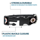 Plastic Clip Collar - Eyeballs Black/Multi Color - Buckle-Down - Flyclothing LLC