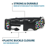 Plastic Clip Collar - Leopard White/Multi Color - Buckle-Down - Flyclothing LLC