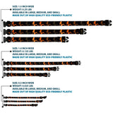 Plastic Clip Collar - Mud Flap Girl Repeat Black/Orange Fade - Buckle-Down - Flyclothing LLC