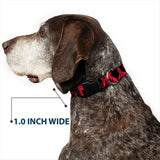 Plastic Clip Collar - Peace Dots Black/Fuchsia - Buckle-Down - Flyclothing LLC
