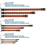 Plastic Clip Collar - Rings Camo Burnt Orange/Yellow