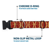 Plastic Clip Collar - Rings Camo Burnt Orange/Yellow