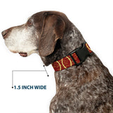 Plastic Clip Collar - Rings Camo Burnt Orange/Yellow