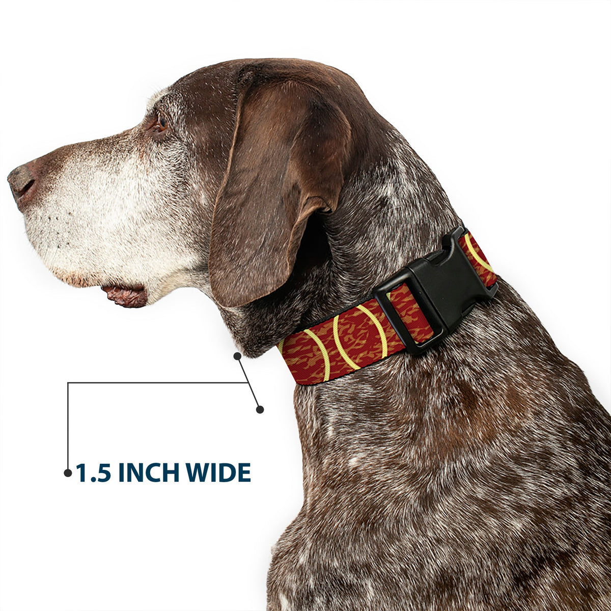 Plastic Clip Collar - Rings Camo Burnt Orange/Yellow