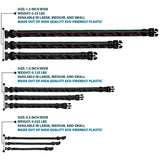 Plastic Clip Collar - Racing Stripes/Digital Camo Black/Gray/Green/Blue/Red