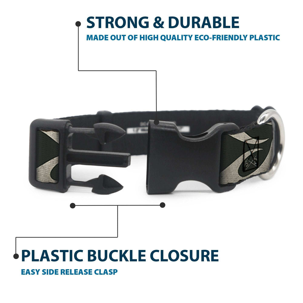 Plastic Clip Collar - BD AUTHENTIC SEATBELT BELT SINCE 1993 Flames Olive/Tan - Buckle-Down - Flyclothing LLC