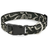 Plastic Clip Collar - BD AUTHENTIC SEATBELT BELT SINCE 1993 Flames Olive/Tan - Buckle-Down - Flyclothing LLC