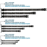 Plastic Clip Collar - BD Logo Scattered Black/Gray