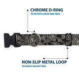 Plastic Clip Collar - BD Logo Scattered Black/Gray - Buckle-Down - Flyclothing LLC