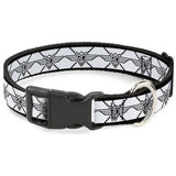 Plastic Clip Collar - BD Monogram2 White/Black - Buckle-Down - Flyclothing LLC