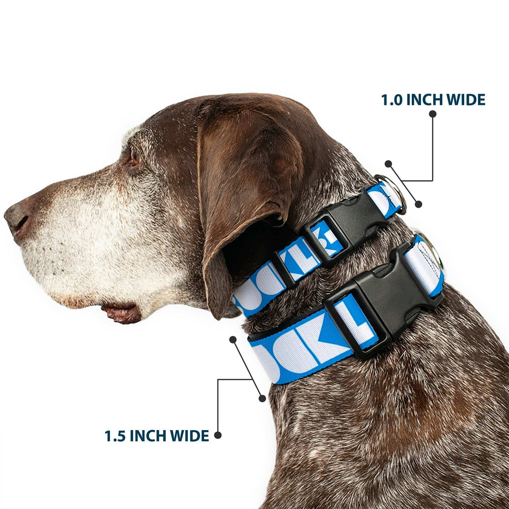 Plastic Clip Collar - BUCKLE-DOWN Shapes Turquoise/White - Buckle-Down - Flyclothing LLC