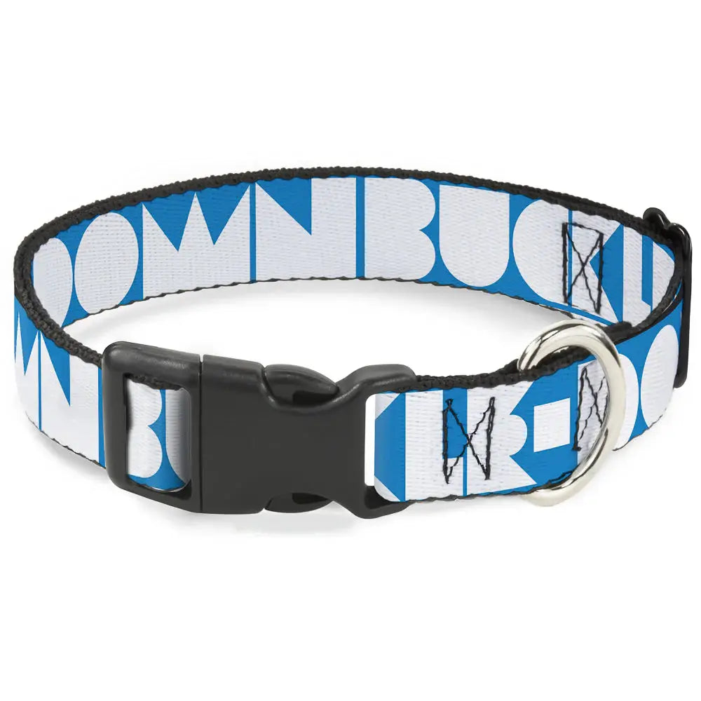 Plastic Clip Collar - BUCKLE-DOWN Shapes Turquoise/White - Buckle-Down - Flyclothing LLC