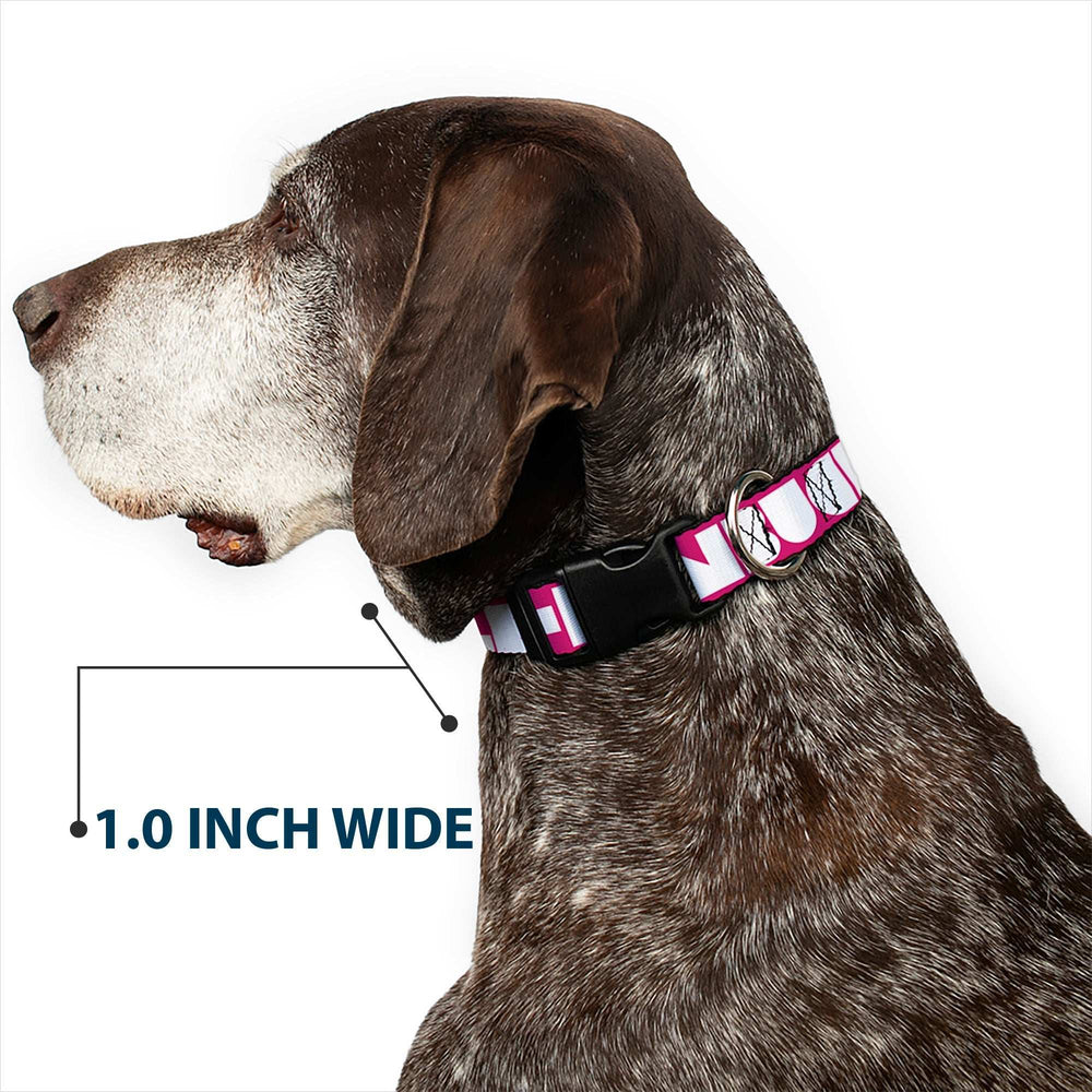 Plastic Clip Collar - BUCKLE-DOWN Shapes Hot Pink/White - Buckle-Down - Flyclothing LLC