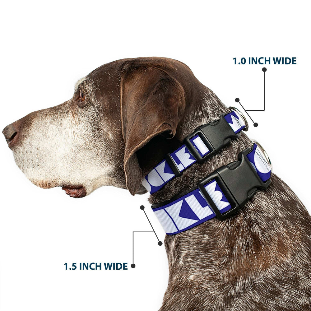 Plastic Clip Collar - BUCKLE-DOWN Shapes Blue/White - Buckle-Down - Flyclothing LLC