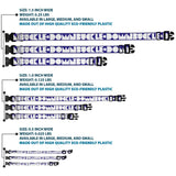 Plastic Clip Collar - BUCKLE-DOWN Shapes Blue/White - Buckle-Down - Flyclothing LLC