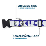 Plastic Clip Collar - BUCKLE-DOWN Shapes Blue/White - Buckle-Down - Flyclothing LLC