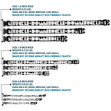 Plastic Clip Collar - BUCKLE-DOWN Shapes Black/White - Buckle-Down - Flyclothing LLC