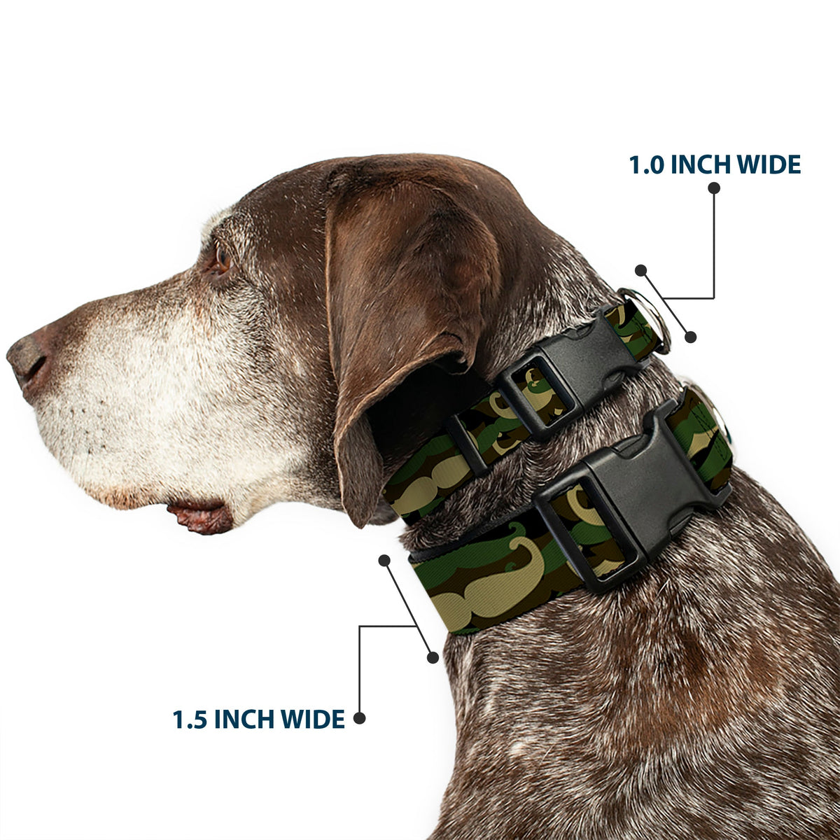 Plastic Clip Collar - Camo'stache