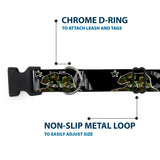Plastic Clip Collar - CALIFORNIA/Flag Bear Black/Camo Gray/Camo Olive